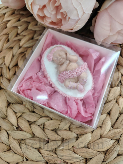 Бебе балерина подарък за гости в розово